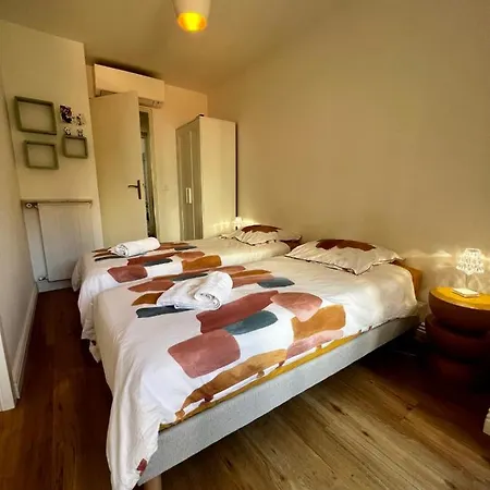 度假居 Brand New 2 Bdr In With Ac And Sea View 昂蒂布